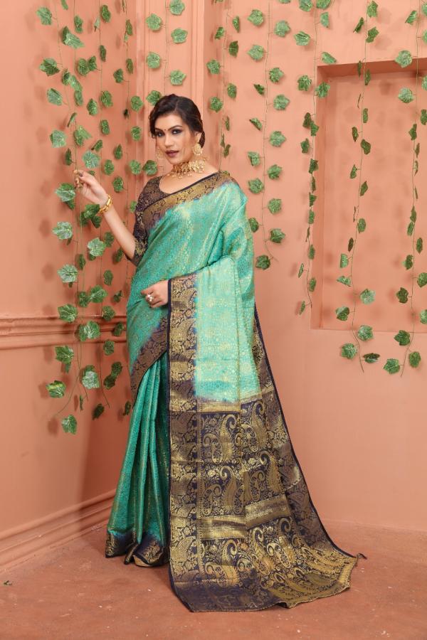 Macazo Bindi 1 Banarasi Soft Silk Designer Saree Collection